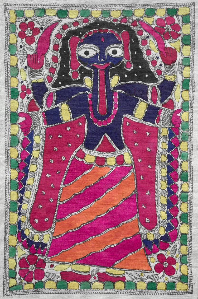 祈りの絵（女性像） 作： 無名の画家