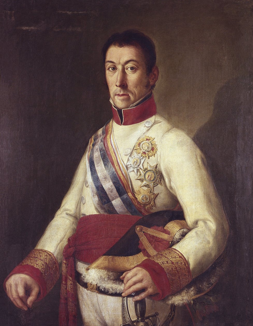 エリオ、フランシスコ ハビエル デ (1767-1822)。 スペイン絶対主義軍、モンテビデオ総督（絵画） 作： 無名の画家