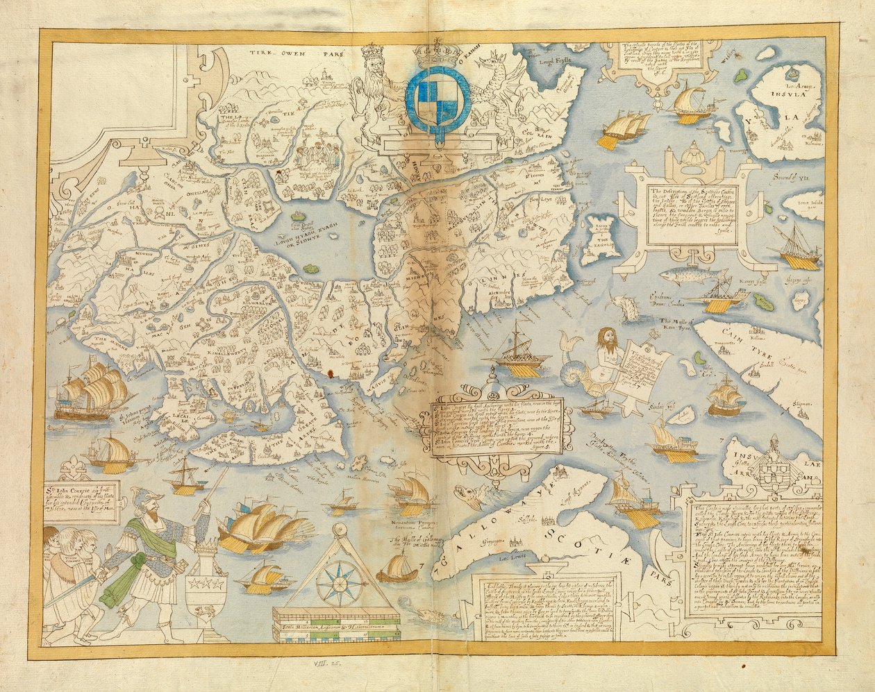 アルスター東部、1594-1603年頃（リネンに敷かれている） 作： 無名の画家