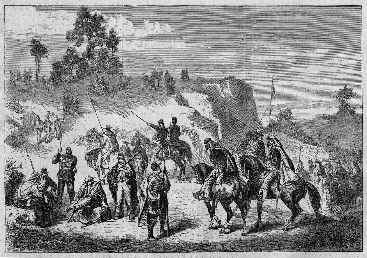 1862年から1867年にかけて、シナロア州（シナロア）でメキシコ大統領フアレスの軍隊に対して行われたフランスの軍事介入。1866年04月07日、「L