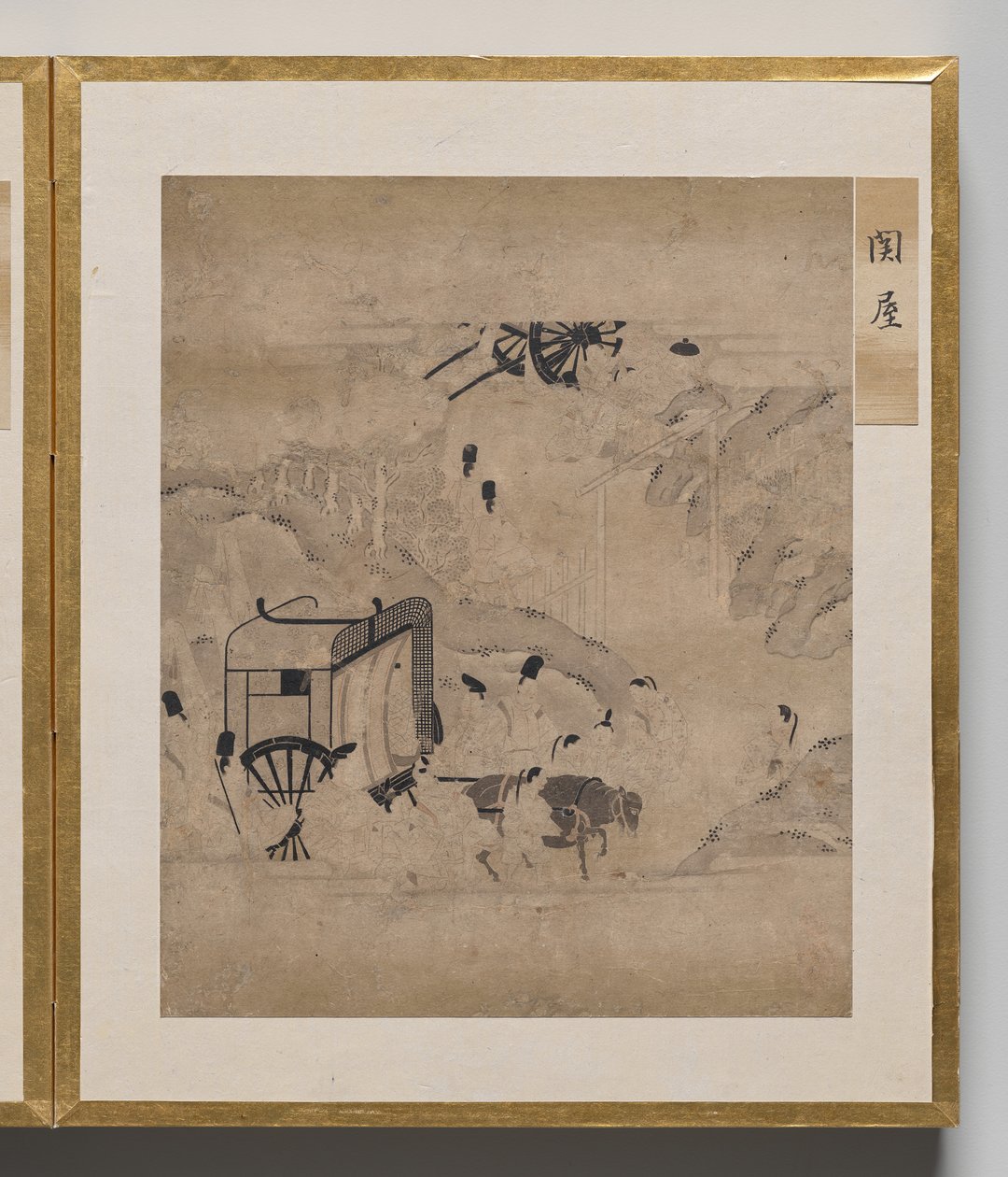 源氏物語絵帖 門番 作： 無名の画家