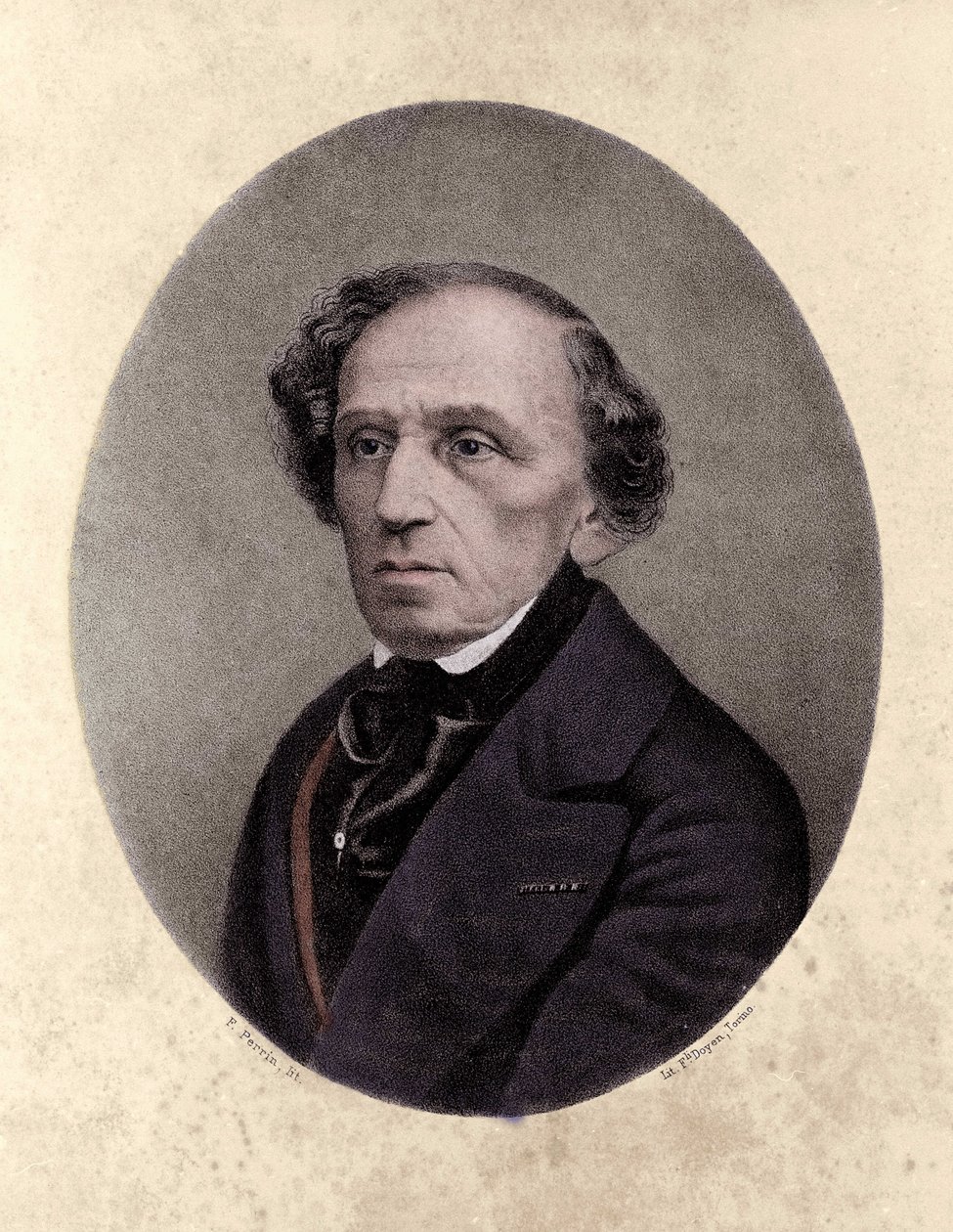 Giacomo Meyerbeer (1791-1864), ドイツの作曲家。 作： 無名の画家