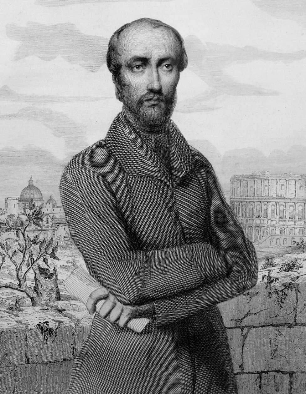 ジュゼッペ・マッツィーニ（イタリアの愛国者、政治家） - 1864年 - イタリア共和国の政治家、ジュゼッペ・マッツィーニ（1805-1872）の肖像画 作： 無名の画家