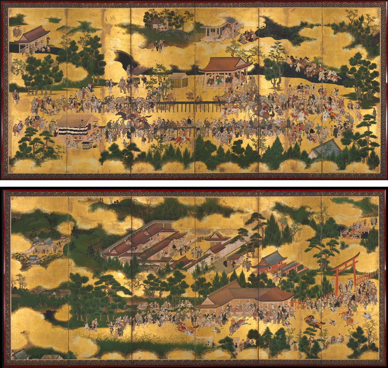 賀茂神社競馬 作： 無名の画家