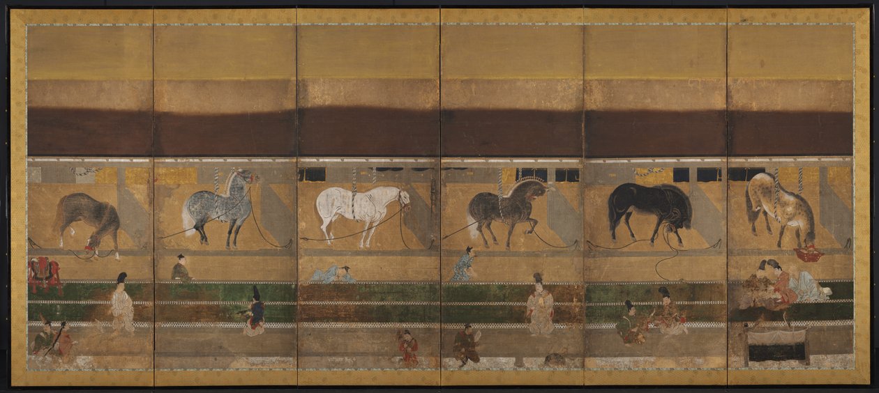 馬小屋 作： 無名の画家