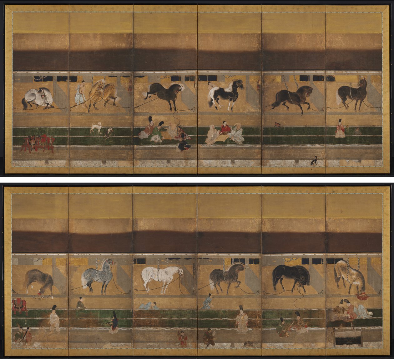 馬小屋 作： 無名の画家