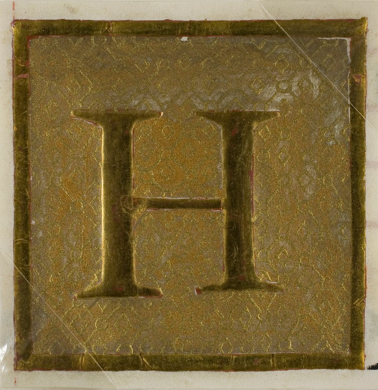 聖歌隊手帳のおむつ模様のイニシャル "H "のイルミネーション 作： 無名の画家