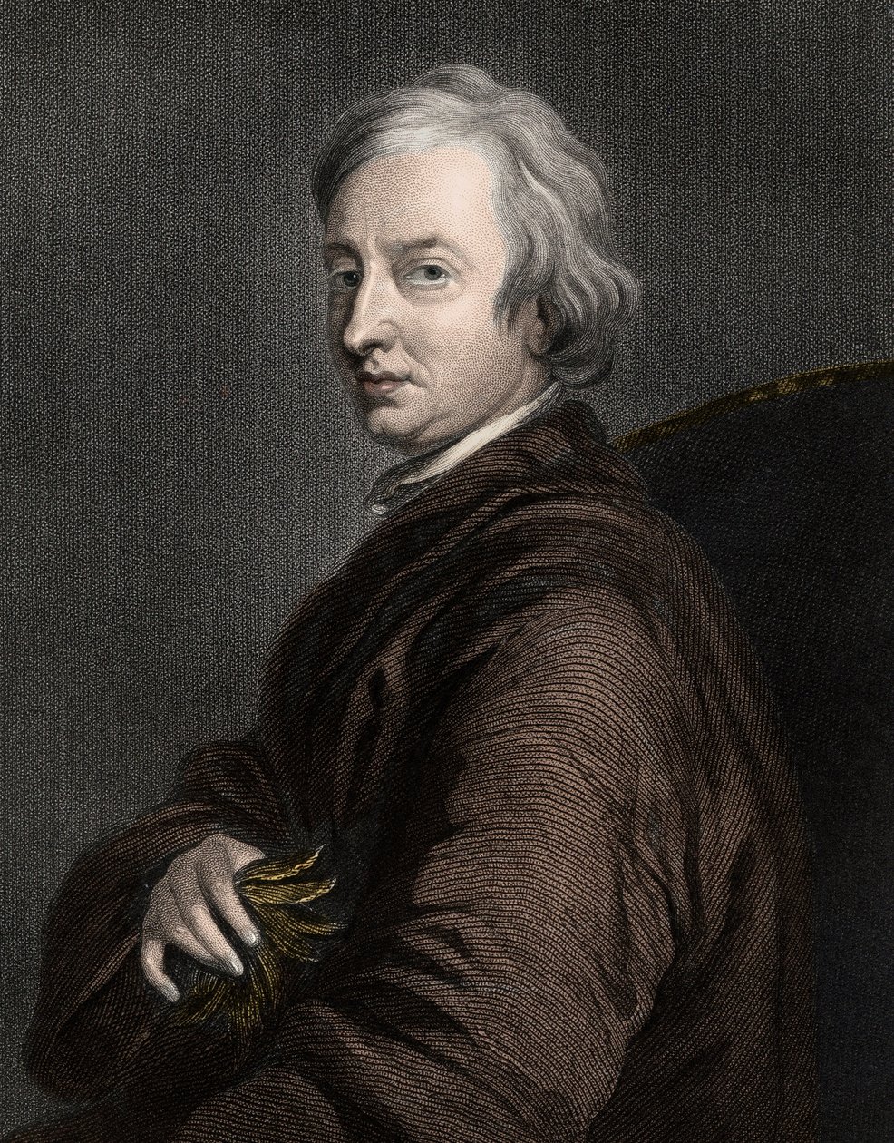 ジョン・ドライデン（1631-1700） - エングレーヴィング - 19世紀 作： 無名の画家
