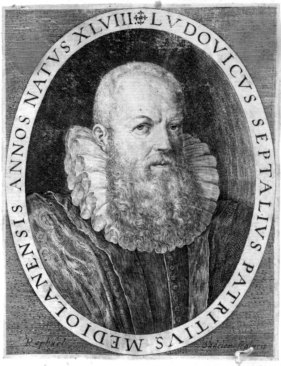 ルドヴィコ・セッタラ（1552 - 1633）パヴィアのイタリア人医師。 作： 無名の画家