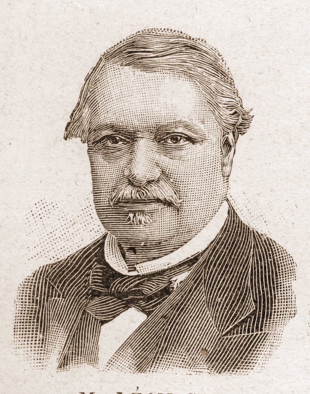 1895年のアカデミー・フランセーズのメンバー：レオン・セイ（1826-1896）の肖像（フランスの経済学者、政治家 作： 無名の画家