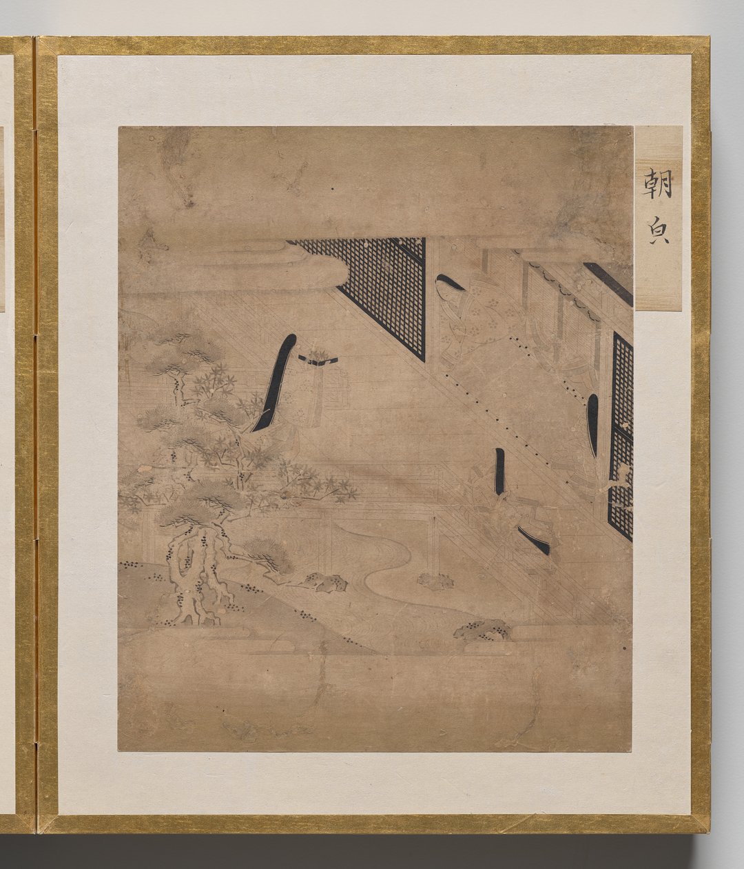 源氏物語絵帖 朝顔 作： 無名の画家