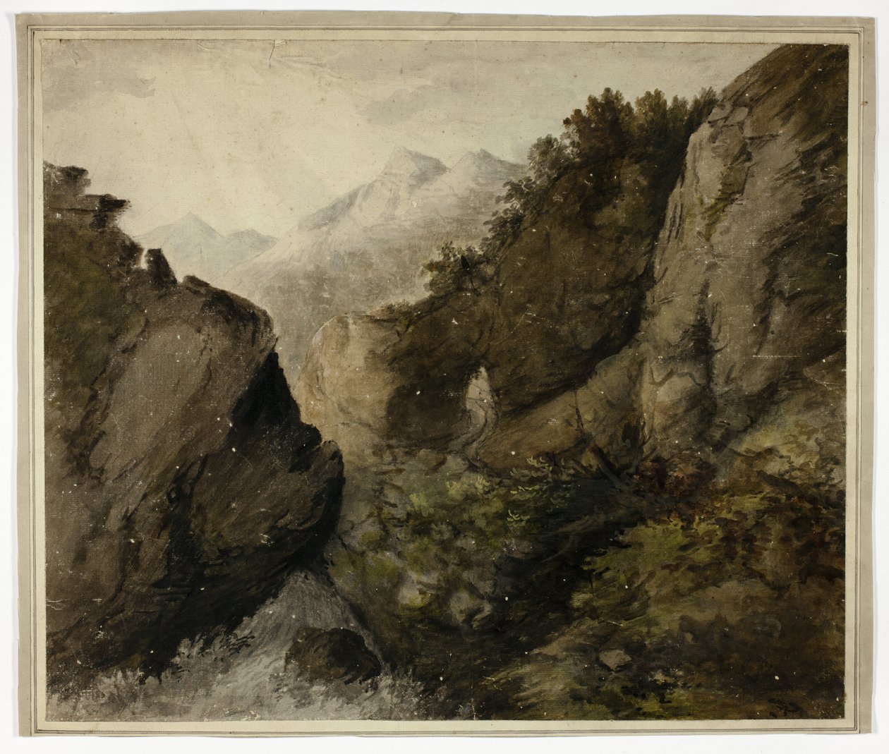 山の風景 作： 無名の画家