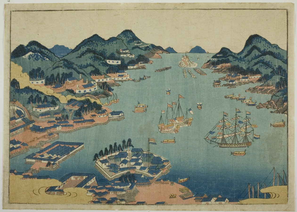長崎港 作： 無名の画家