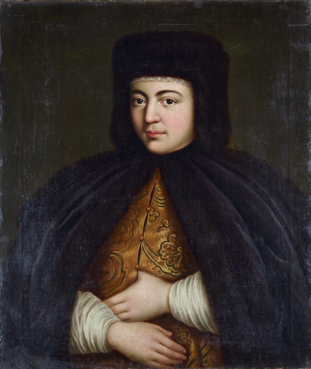ナタリア・キリョーヴナ・ナリシキナ - ツァーリナの肖像 ナタリア・ナリシキナ（1651-1694）、匿名。キャンバスに油彩、18世紀後半、国立建築・歴史・美術博物館、ウラジーミル 作： 無名の画家