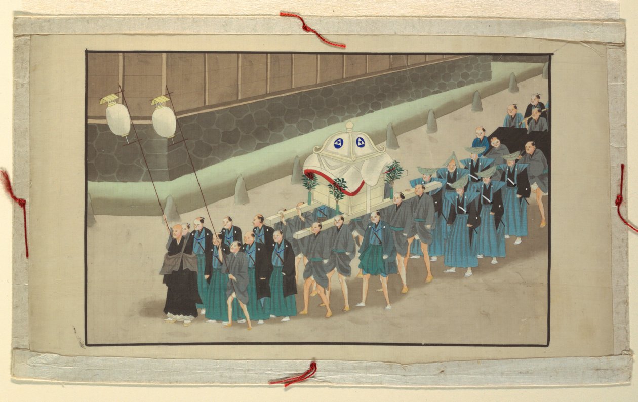 人の死と埋葬の 16 のシーンの 1 つ 作： 無名の画家