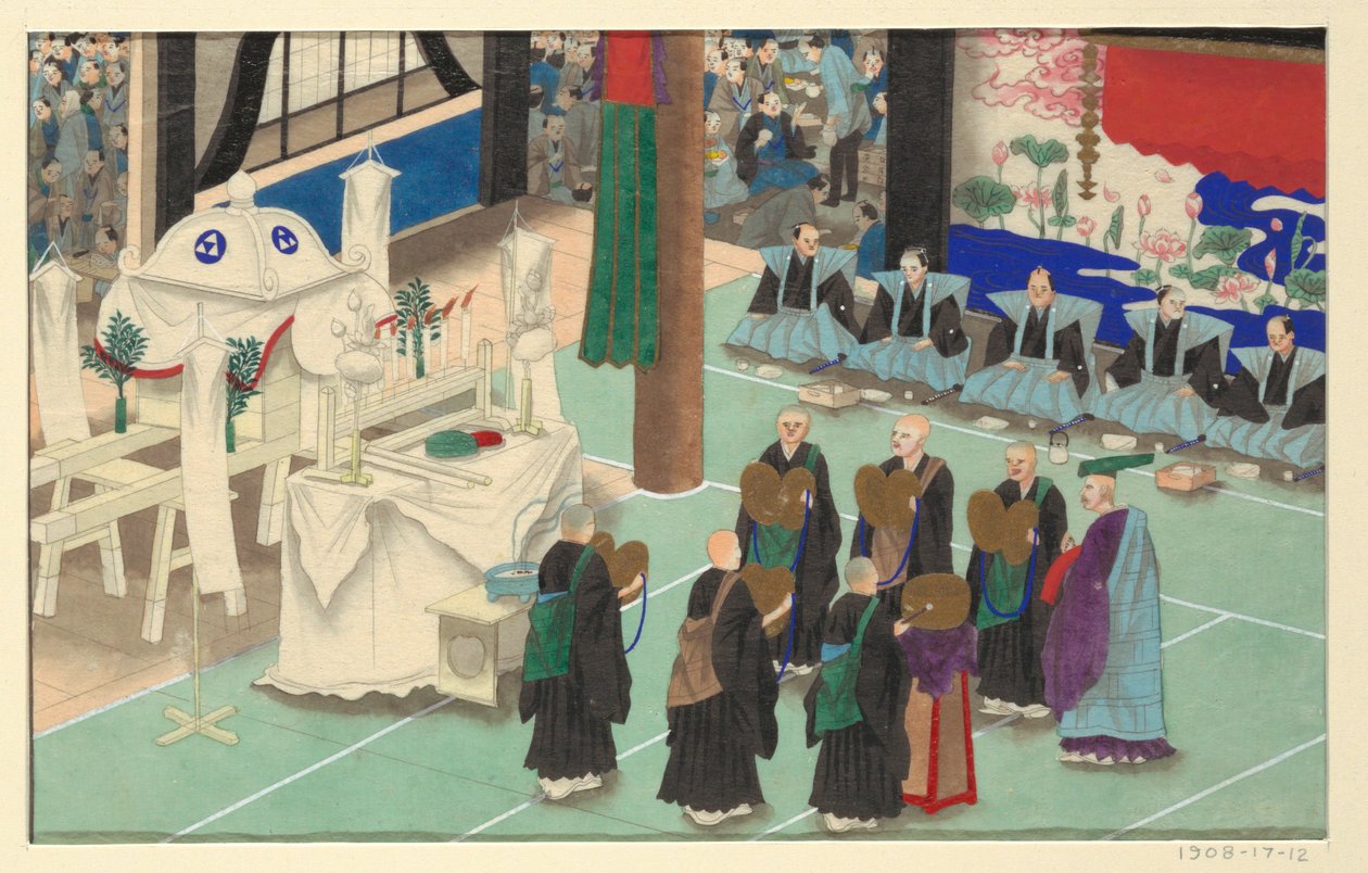 人の死と埋葬の 16 のシーンの 1 つ 作： 無名の画家