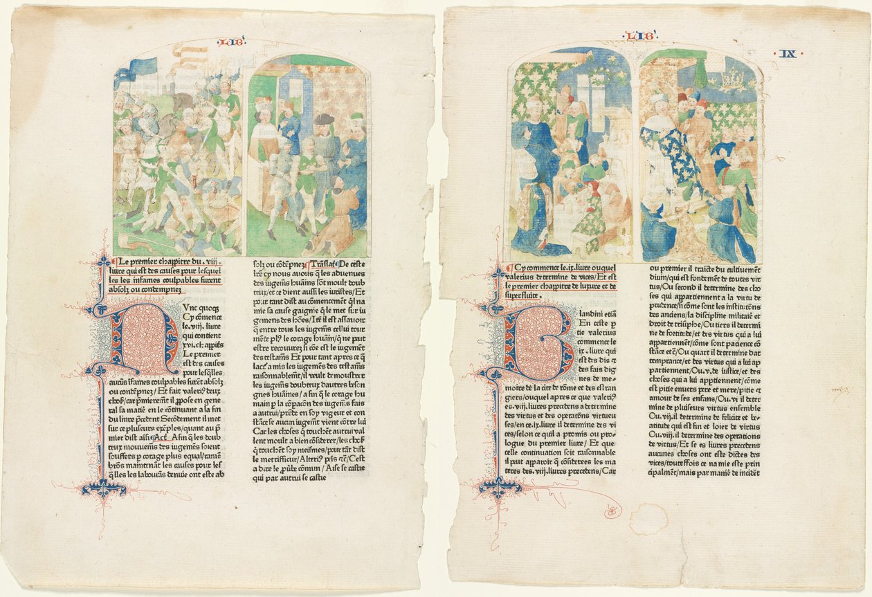 Valerius Maximus の記憶に残る事実とことわざからページを開く 作： 無名の画家