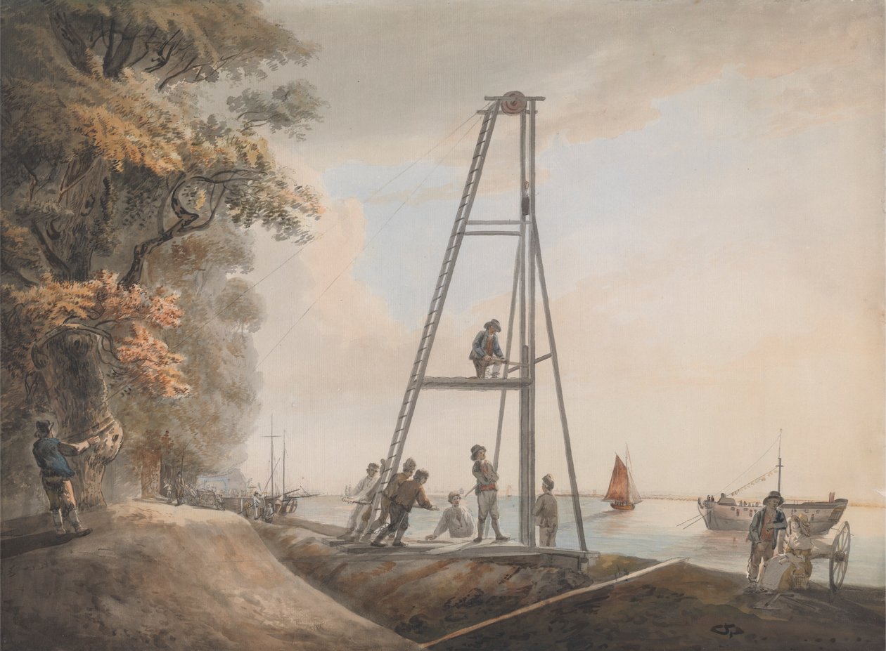 Pile Driving on the Banks of the Thames   1437146   ja       japanese Successfully Translated  Original: Mr. Alfred Mantalini. Illustration by Harry Furniss for the Charles Dickens novel Nicholas Nickleby, from The Testimonial Edition, published 1910. Tran 作： 無名の画家