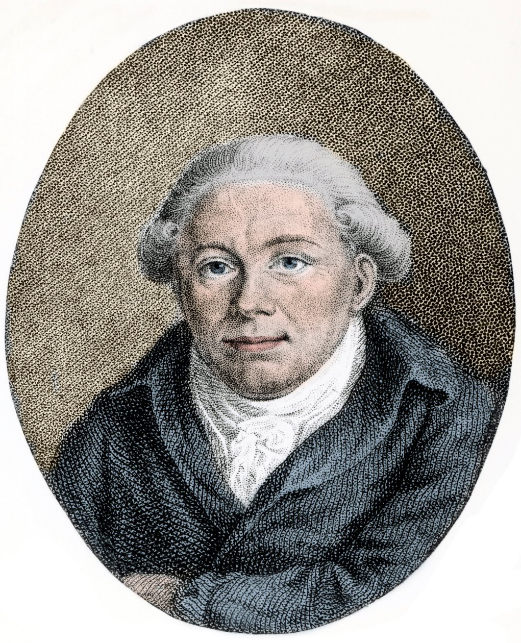 Portrait Georg Christoph Lichtenberg (1742-1799) ドイツの科学者、風刺家、英国びいき - engraving 作： 無名の画家