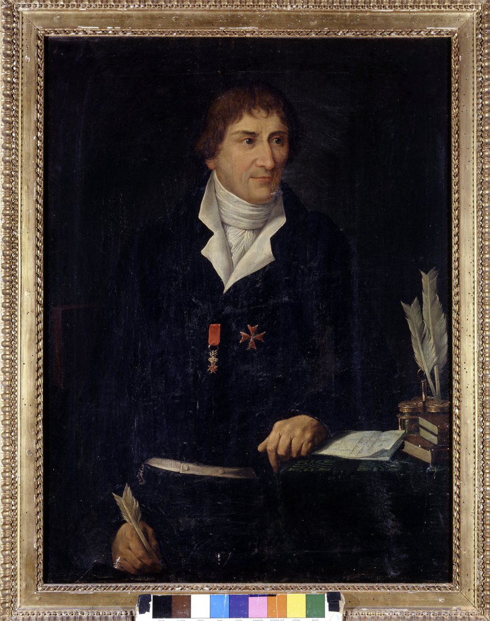 ピエトロ・ヴェリ（1728 - 1797）の弟、アレッサンドロ・ヴェリの肖像。匿名。18世紀。チューリッヒのヴィラ・ソルナーニ。 作： 無名の画家