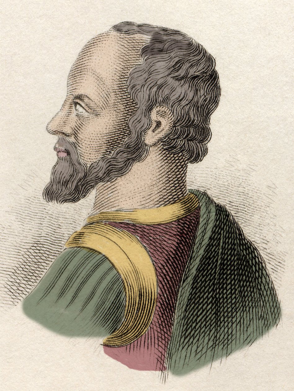 フランスの軍人、政治家、外交官であるモンモランシー公爵アンヌ・ド・モンモランシー（1492-1567）の肖像。19世紀のエングレーヴィング。 作： 無名の画家