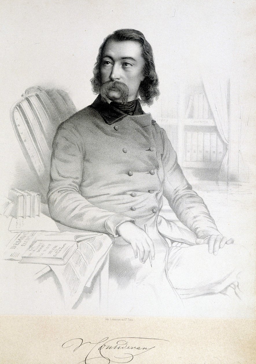 アンファンタン神父として知られるバルテルミー・プロスペル・アンファンタン（1796-1864）、サン・シモニア（聖シモニア）の肖像 作： 無名の画家