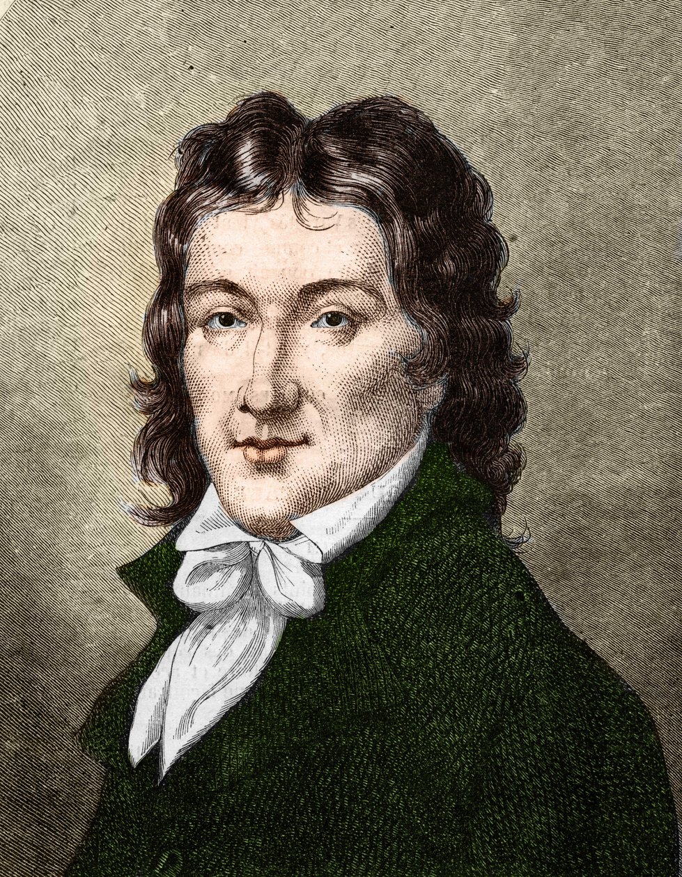 フランスの政治家、カミーユ・デムーラン（1760-1794）の肖像。 作： 無名の画家