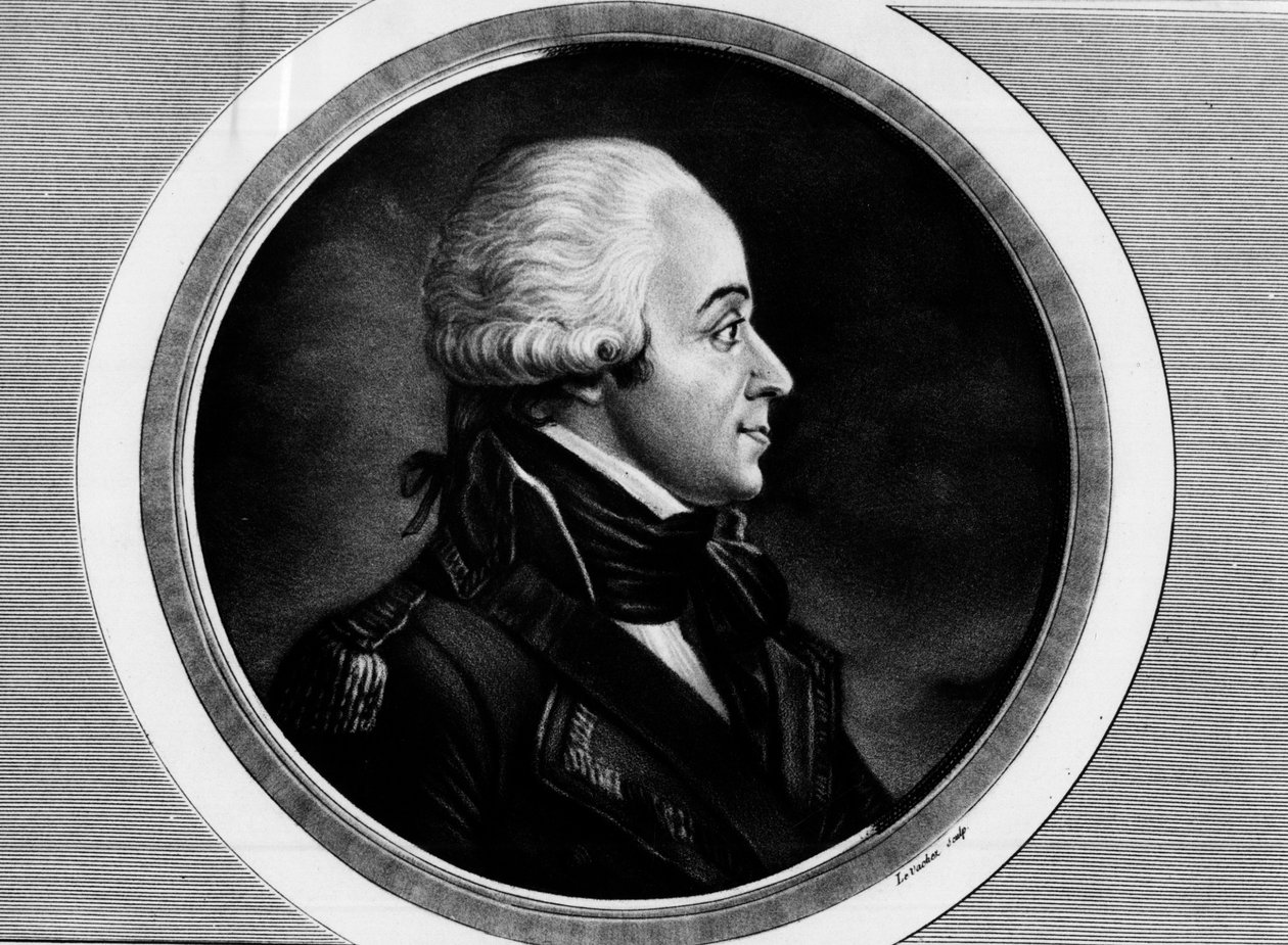 外務大臣シャルル・フランソワ・デュムリエー（1739-1823）の肖像。フランス革命の歴史的絵画全集（全3巻）」に掲載されたエングレーヴィング。1804. 作： 無名の画家