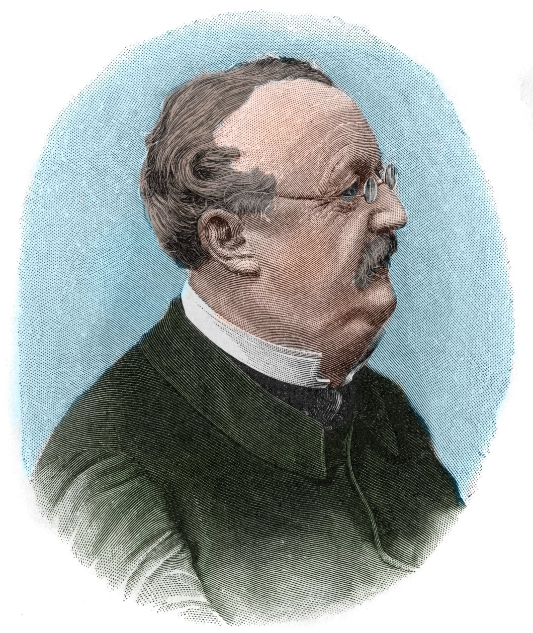 Conrad (Konrad) Ferdinand Meyer (1825-1898) スイスの詩人・ドイツ語作家の肖像。 作： 無名の画家
