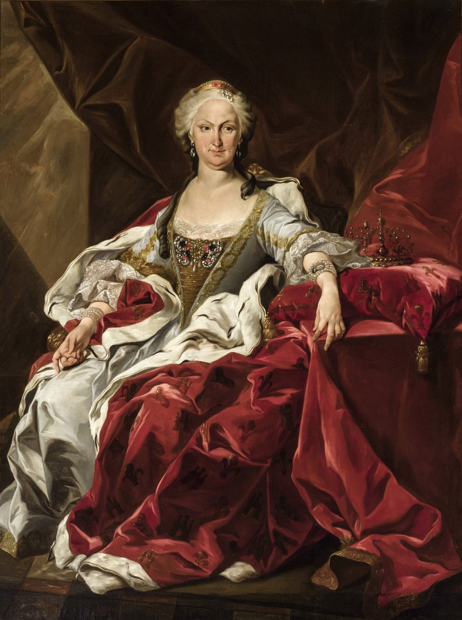 エリザベート・ファルネーゼ（1692-1766）の肖像 作： 無名の画家