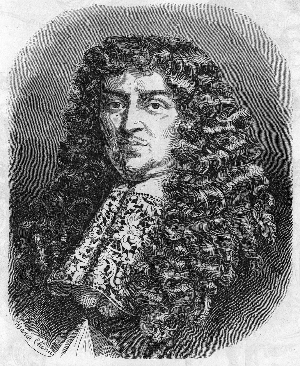 フランスの政治家、フランソワ・ミシェル・ル・テリエ（Marquis de Louvois）（1639～1691）の肖像。 作： 無名の画家