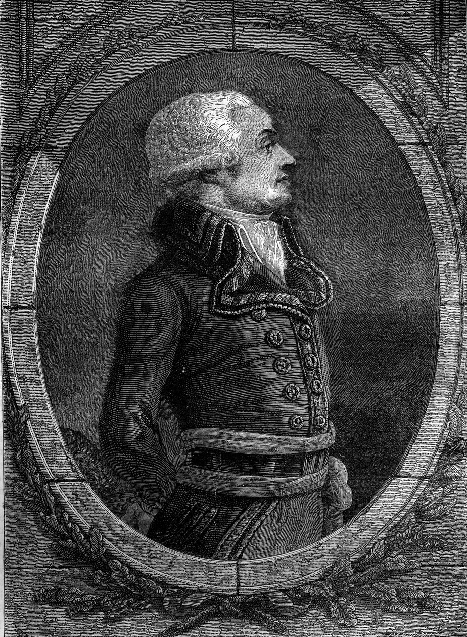 デュムリエ将軍Charles Francois du Perier, dit du Perier du Mourier then Dumouriez General francais (1739 - 1823)の肖像。 作： 無名の画家