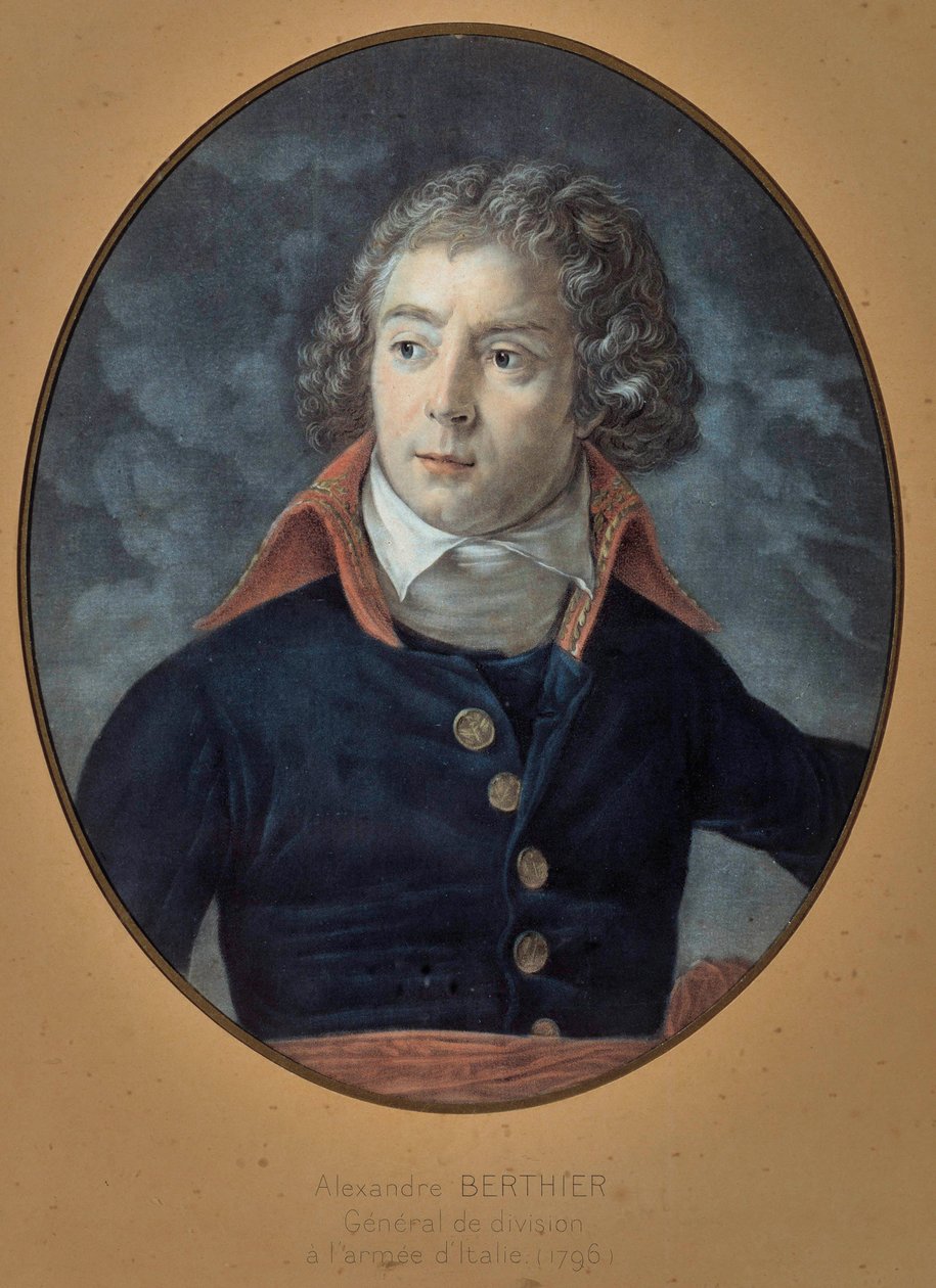 ルイ・アレクサンドル（Louis-Alexandre）・ベルチエ将軍（1753-1815）の肖像 匿名の絵画 作： 無名の画家