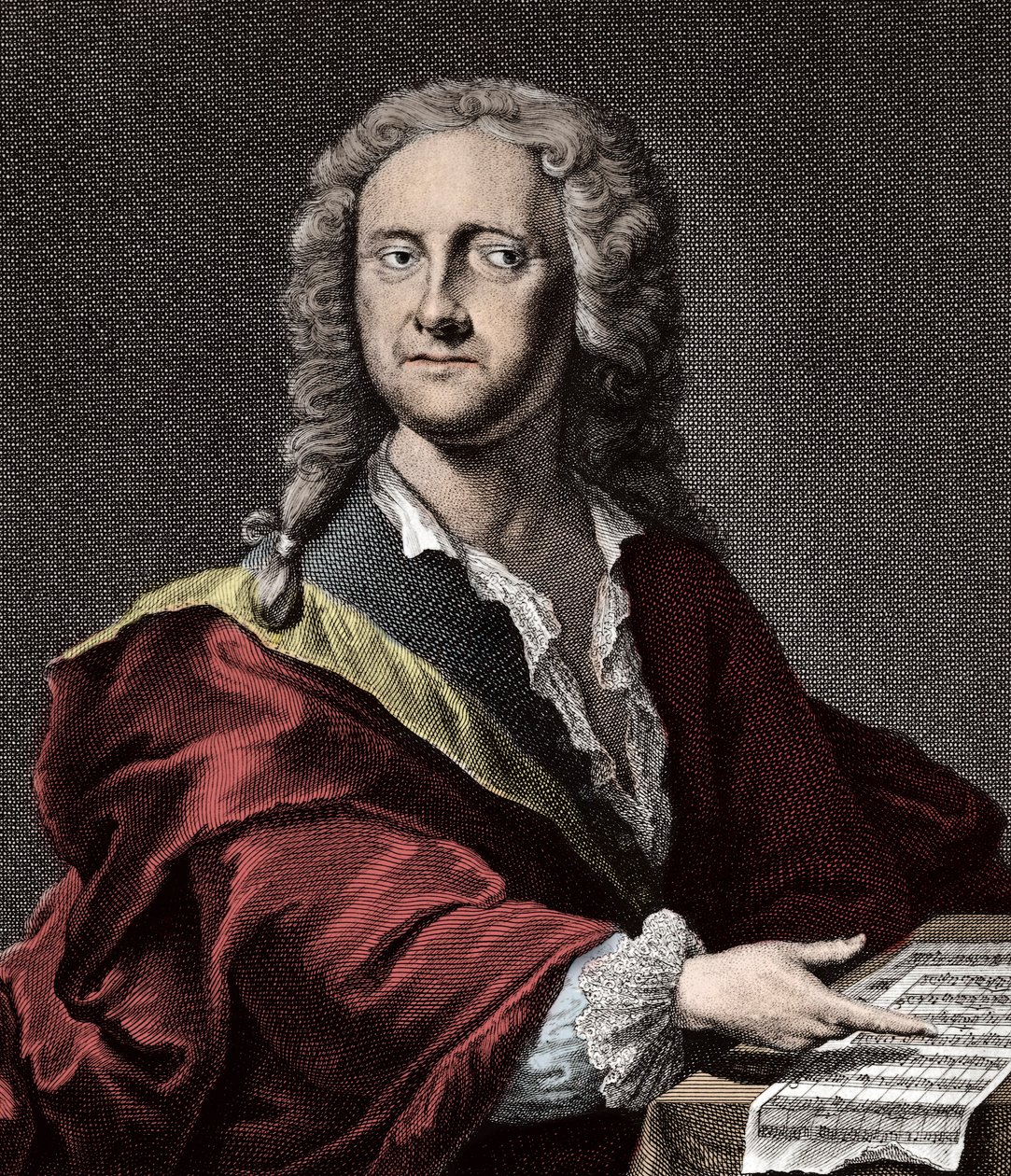 ドイツの作曲家、ゲオルク・フィリップ・テレマン（1681〜1767）の肖像 作： 無名の画家