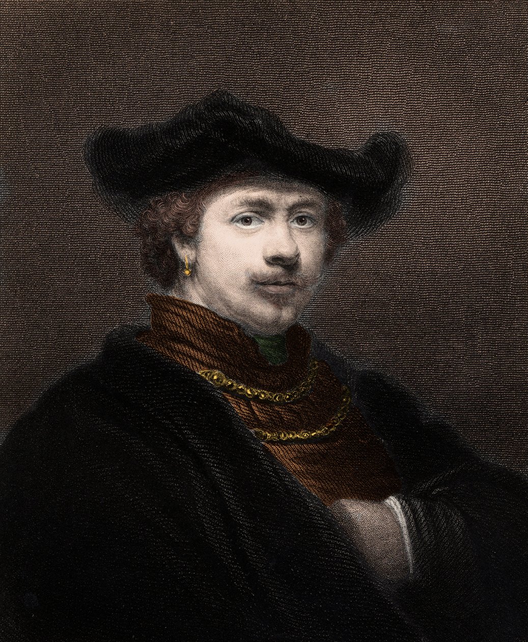 ハーメンスゾーン・ファン・レインの肖像 レンブラント（1606-1669）、オランダの画家 - Harmenszoon van Rijn Rembrandt 1606-1669 - 彫刻 - 19世紀 作： 無名の画家