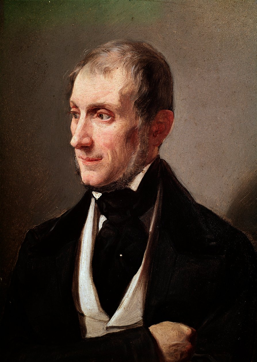 イタリアの小説家・詩人トンマーゾ・グロッシ（1790-1853）の肖像 無名の絵画。19世紀 ミラノ、ミラノ美術館 - イタリアの詩人・小説家トンマーゾ・グロッシの肖像 1790-1853年匿名の絵画 作： 無名の画家