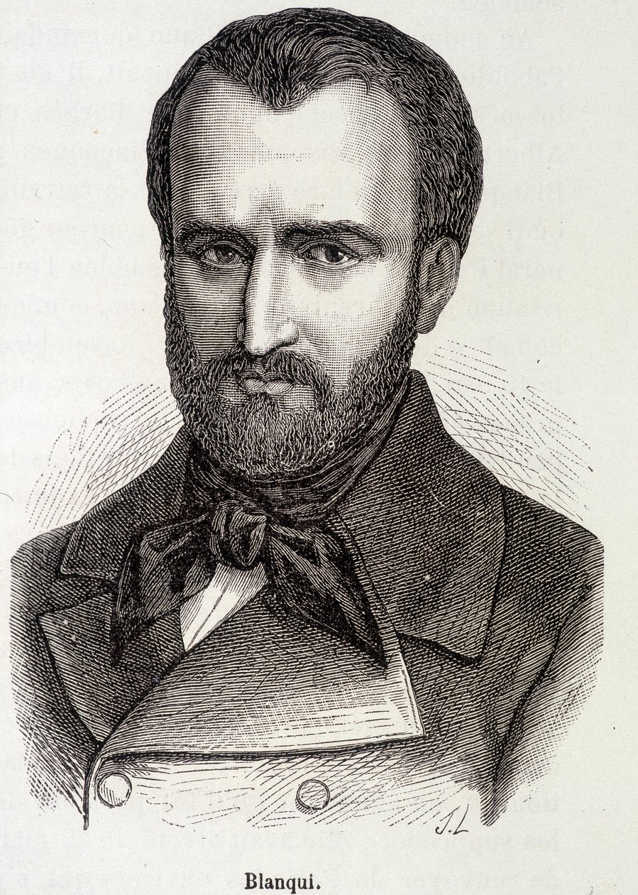 ルイ・オーギュスト（Louis-Auguste）ブランキ（1805-1881）の肖像 フランスの社会主義者、革命理論家 作： 無名の画家