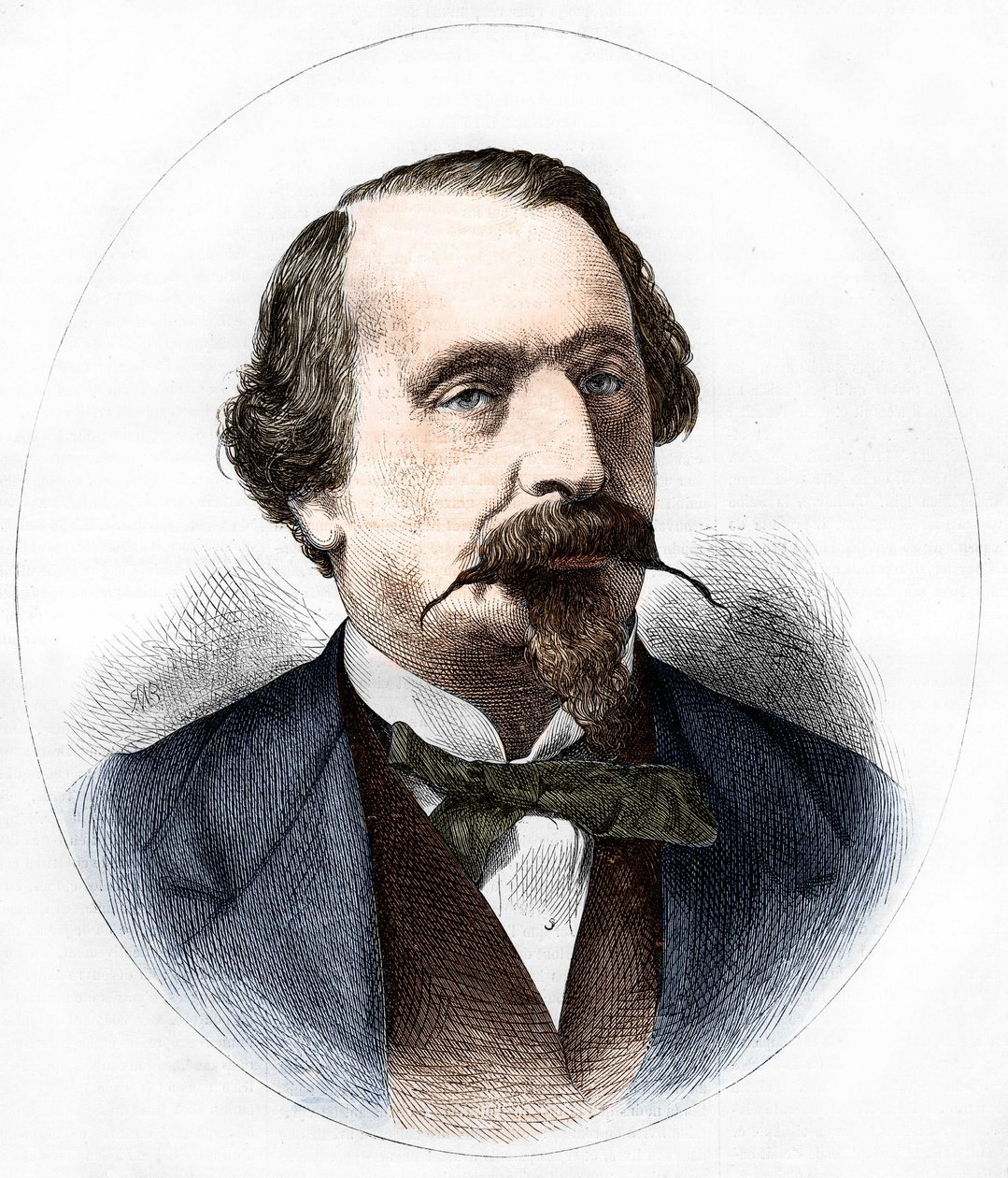 フランス皇帝ナポレオン3世(1808-1873)の肖像。 作： 無名の画家