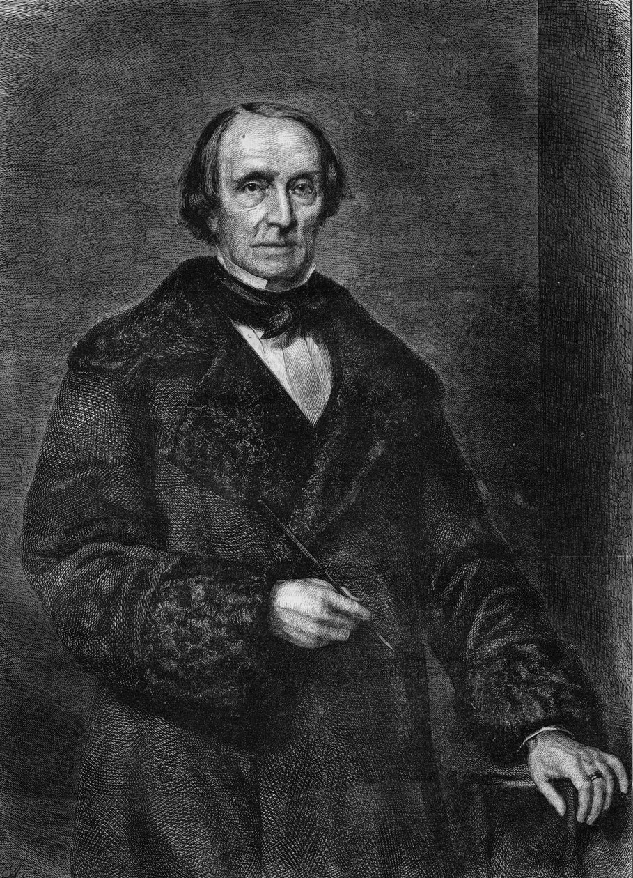 ドイツの画家、ペーター・フォン・コーネリアスの肖像（1783年～1867年）。) 作： 無名の画家