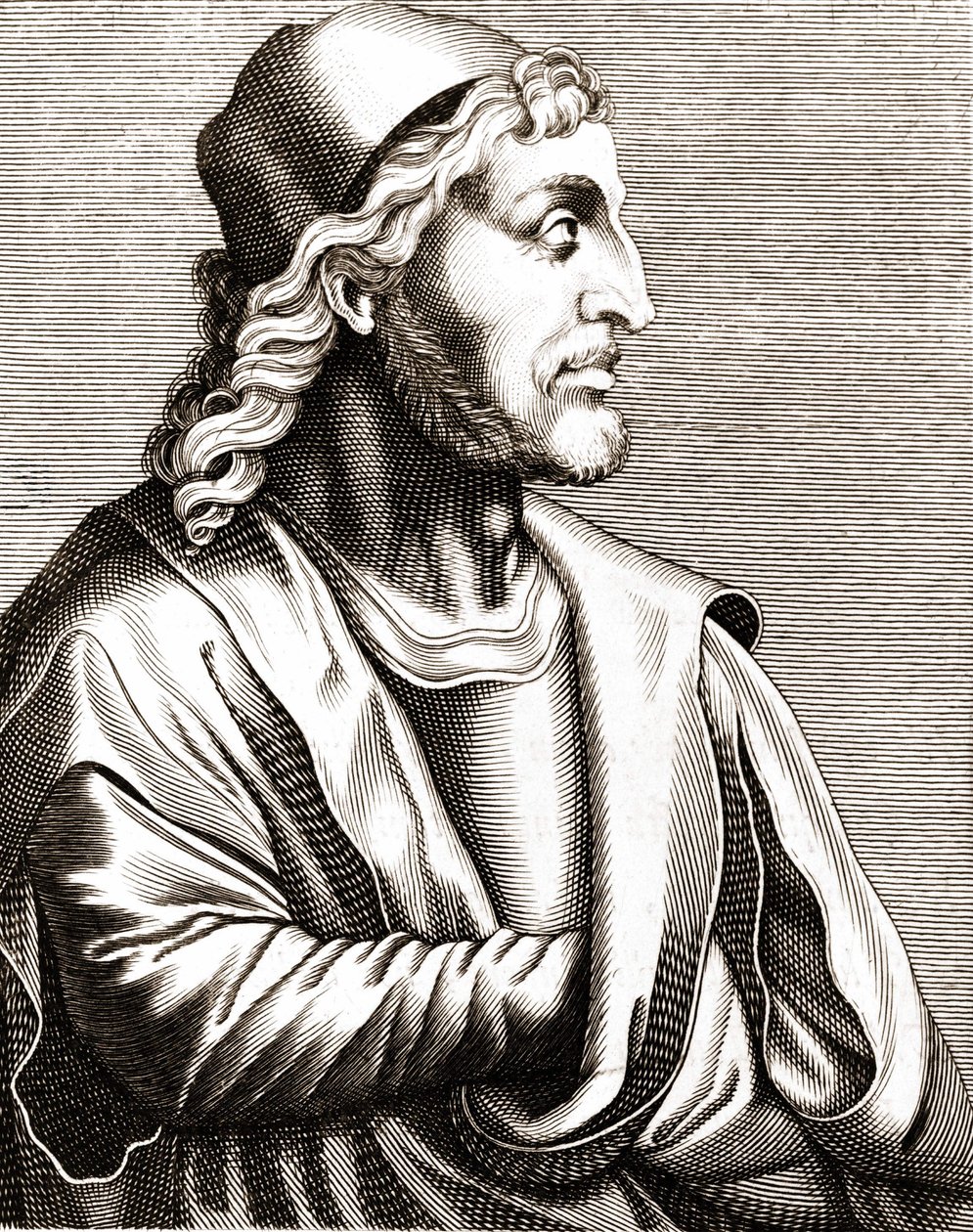 シモーネ・マルティーニ（1283～1344年）の肖像。