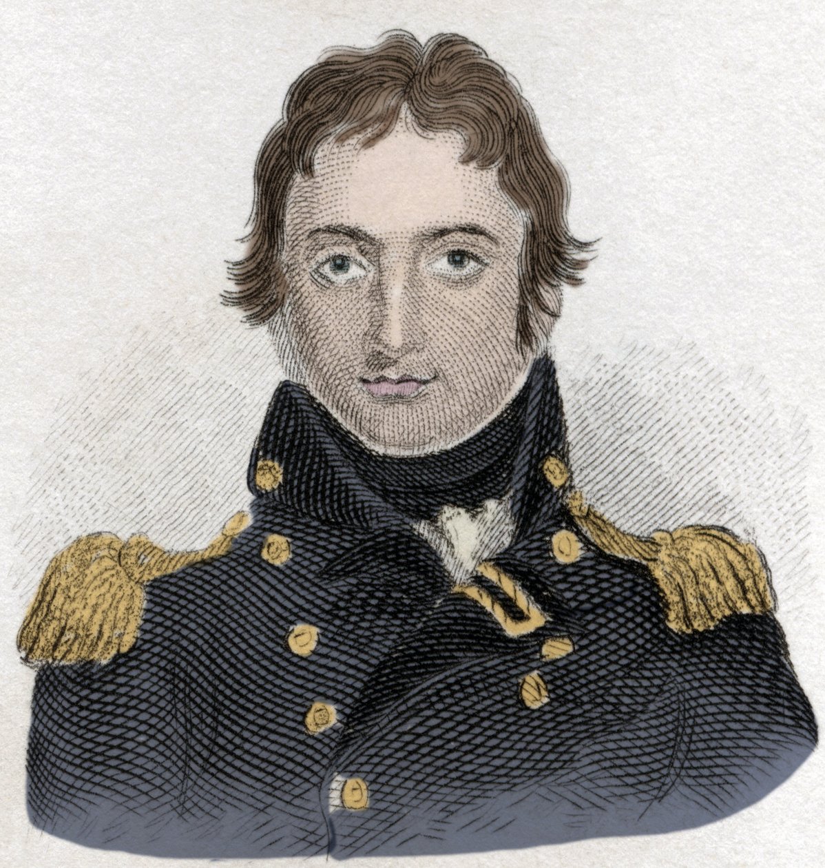 スコットランドの将軍、サー・ジョン・ムーア（1761-1809）の肖像。 作： 無名の画家
