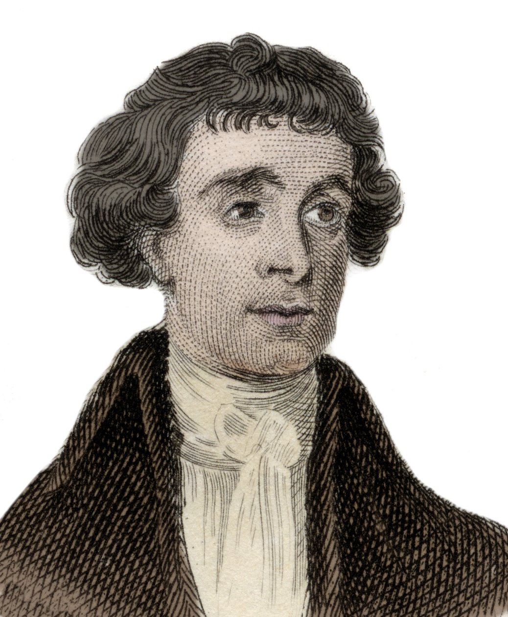 イギリスの言語学者、サー・ウィリアム・ジョーンズ（1746-1794）の肖像。 作： 無名の画家