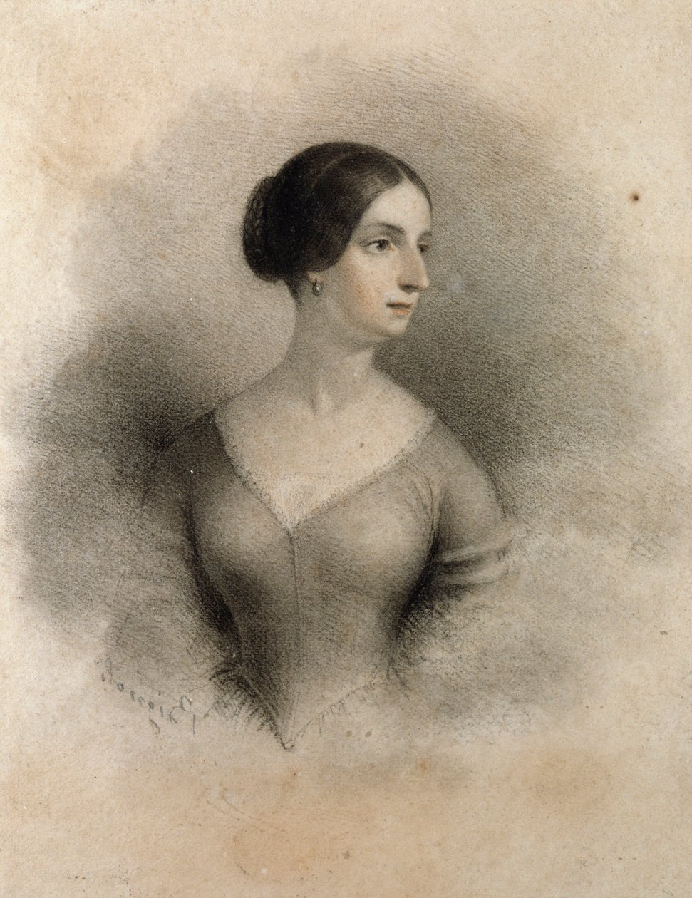 テレサ・ボッリ（1799-1861）の肖像 作： 無名の画家