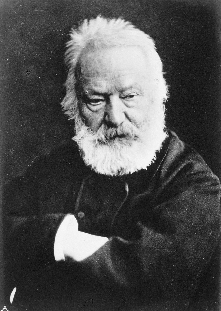 ヴィクトル・ユゴーの肖像 作： 無名の画家