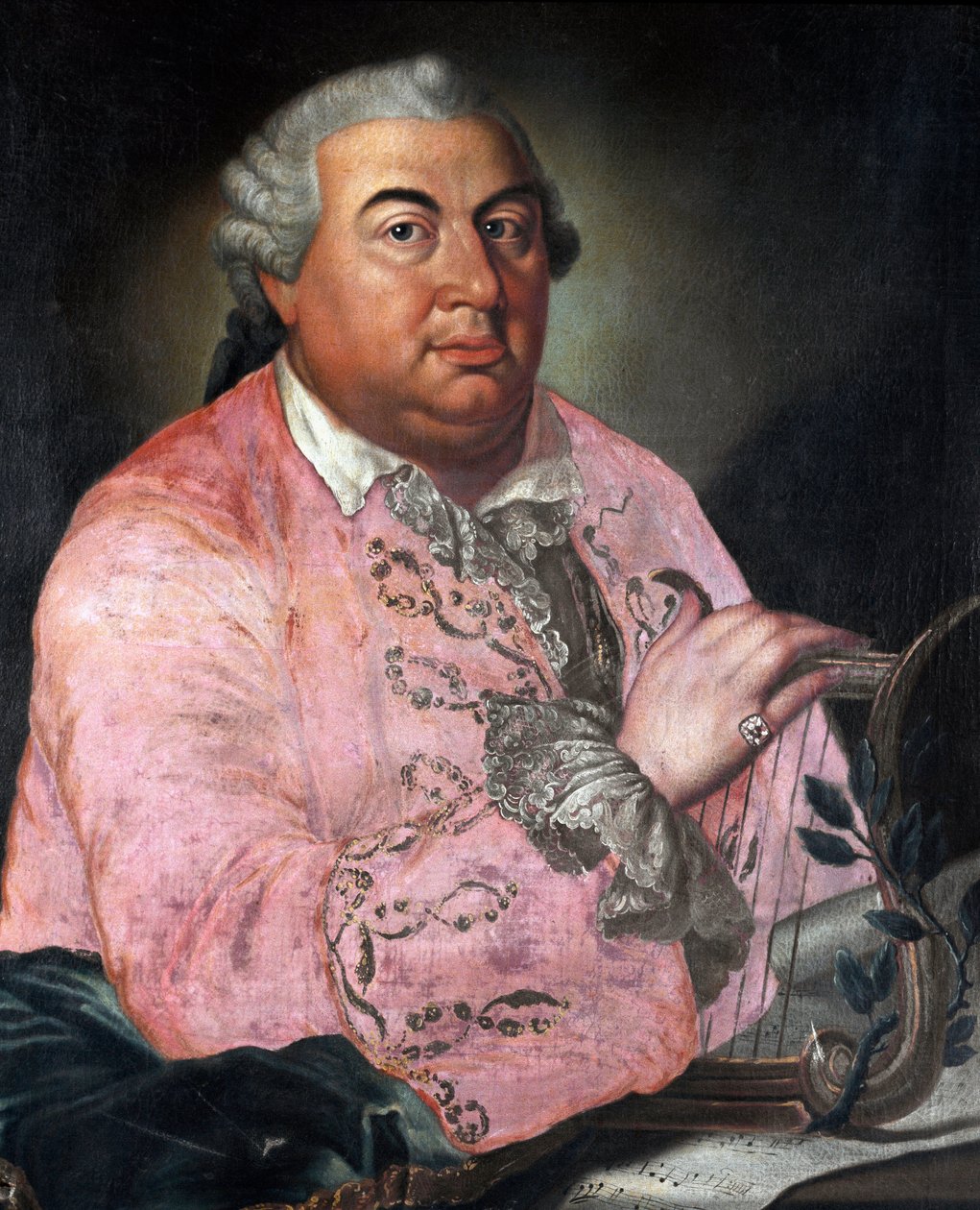 イタリアの作曲家ニッコロ・ヨンメリ（1714〜1774）の肖像 無名の絵画。1760年頃 ボローニャ市民図書館音楽博物館（Museo Civico Biblioteca Musicale 作： 無名の画家