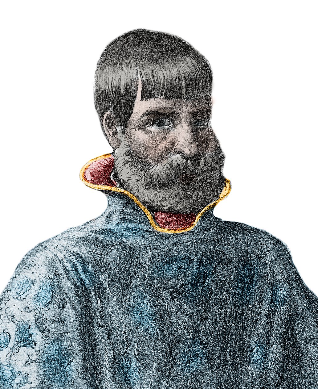 スペインのコンキスタドール、ファン・ポンセ・デ・レオン（1460-1521）の肖像（フロリダの探検家） - Portrait of Juan Ponce de Leon - Spanish explorer 作： 無名の画家