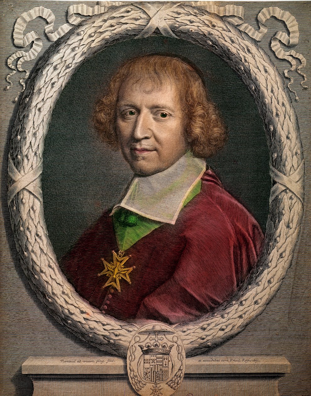 ジュミエージュのアッベ、フランソワ・ド・ハーレイ（1625-1695）の肖像」 17世紀のエングレーヴィング パリ、カルナヴァレ美術館 作： 無名の画家