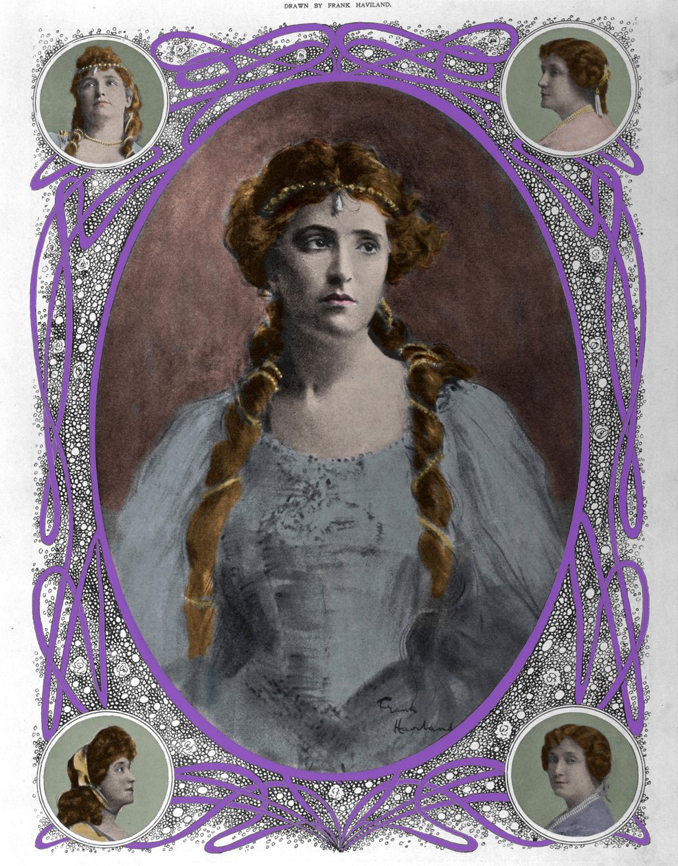 歌手ネリー（ネリー）・メルバ（1861-1931）の肖像 19世紀後半 作： 無名の画家
