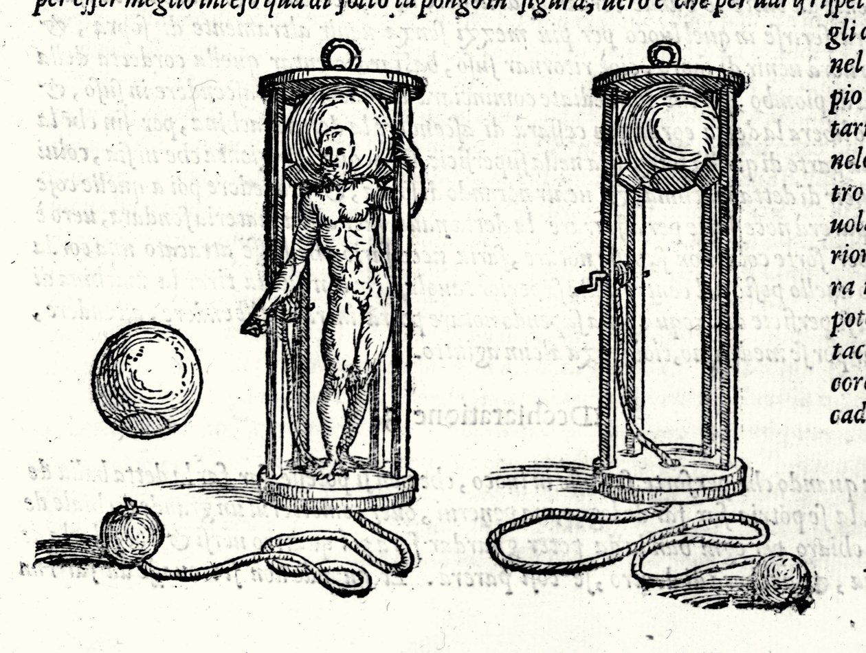 1551年、タルターリア（1499-1557）ことニコリ・フォンタナの最初のスカファンダーのプロジェクト。16世紀のエングレーヴィング。 作： 無名の画家