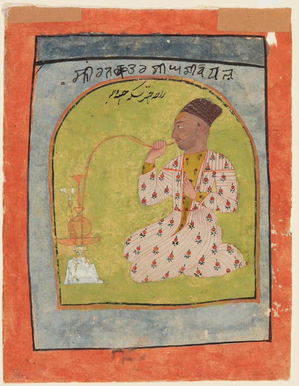 Raja Chattar Singh喫煙 作： 無名の画家